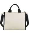 QD632 Quadra Puerto Medium Tote Bag Natural / Black colour image